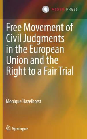 Kniha Free Movement of Civil Judgments in the European Union and the Right to a Fair Trial Monique Hazelhorst