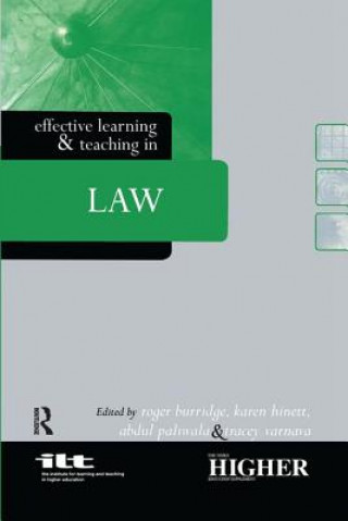 Könyv Effective Learning and Teaching in Law 