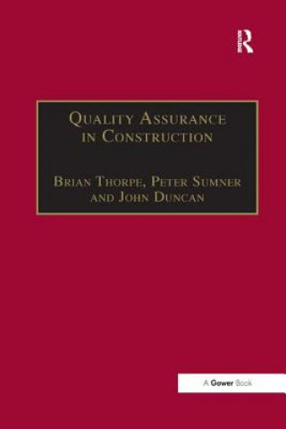 Knjiga Quality Assurance in Construction THORPE