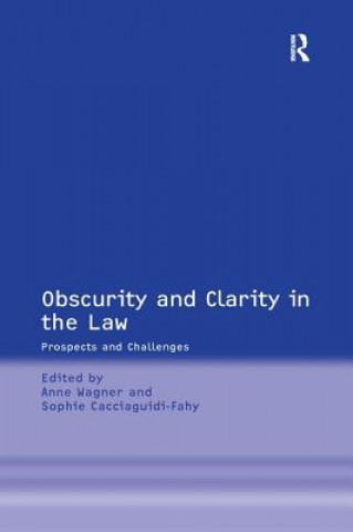 Boek Obscurity and Clarity in the Law CACCIAGUIDI FAHY