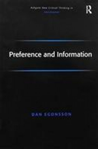 Kniha Preference and Information EGONSSON