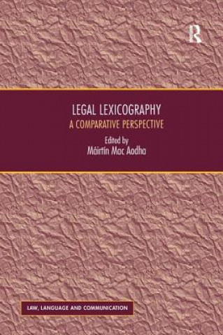 Книга Legal Lexicography Mairtin Mac Aodha