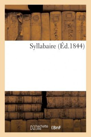 Kniha Syllabaire SANS AUTEUR