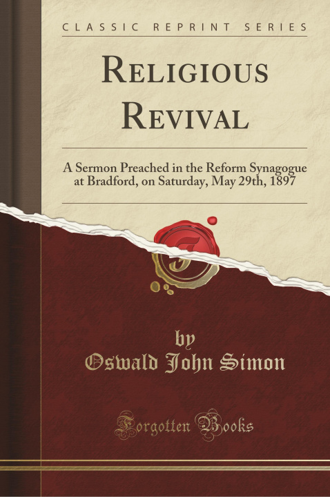 Knjiga Religious Revival Oswald John Simon