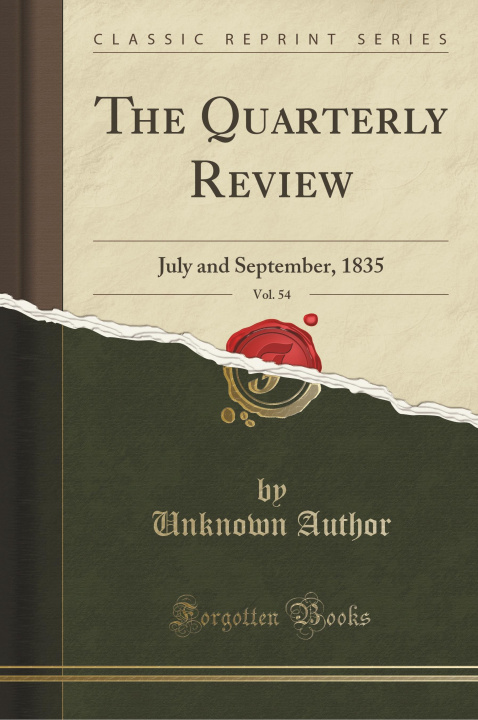 Kniha The Quarterly Review, Vol. 54 Unknown Author