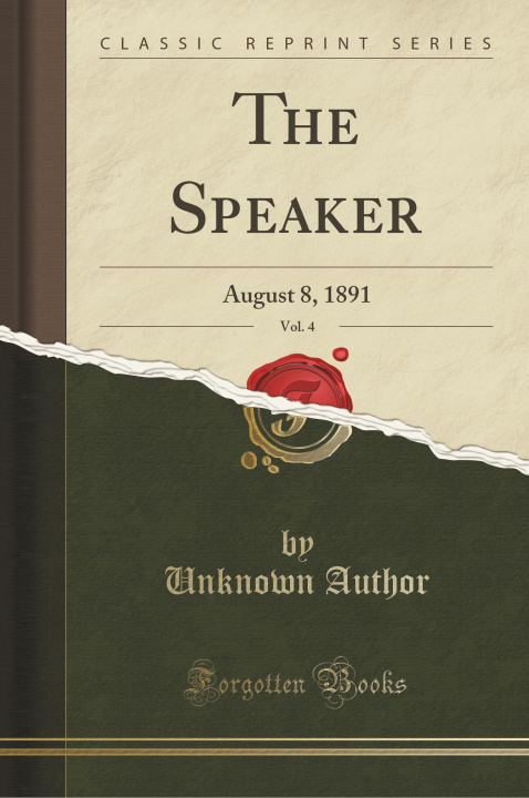 Kniha The Speaker, Vol. 4 Unknown Author