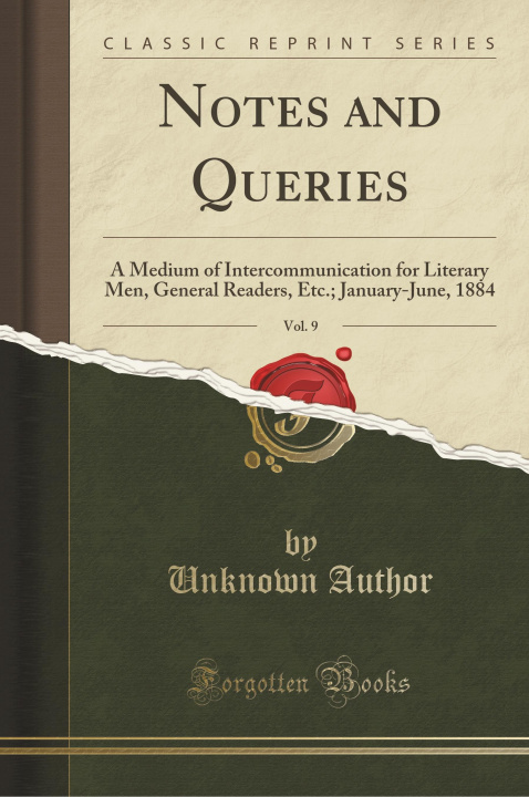Knjiga Notes and Queries, Vol. 9 Unknown Author