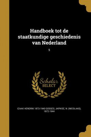 Knjiga DUT-HANDBOEK TOT DE STAATKUNDI Izaak Hendrik 1873-1940 Gosses