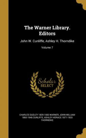 Kniha WARNER LIB EDS Charles Dudley 1829-1900 Warner