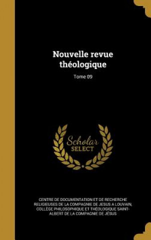 Buch FRE-NOUVELLE REVUE THEOLOGIQUE Centre De Documentation Et De Recherche