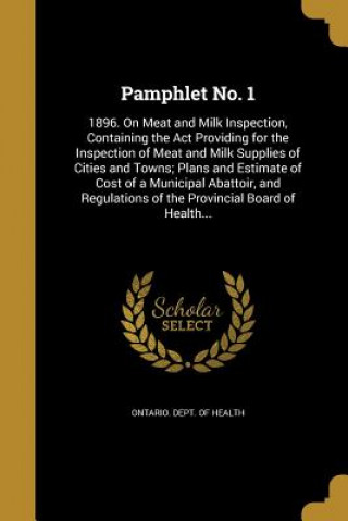 Boek PAMPHLET NO 1 Ontario Dept of Health