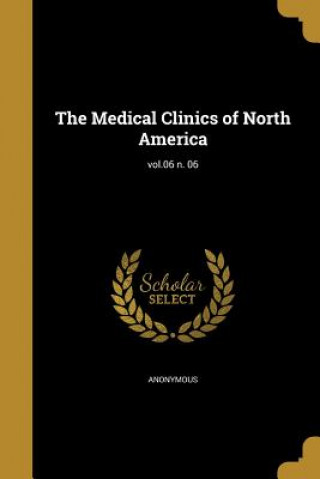 Kniha MEDICAL CLINICS OF NORTH AMER 
