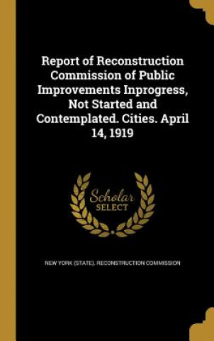 Carte REPORT OF RECONSTRUCTION COMM New York (State) Reconstruction Commiss