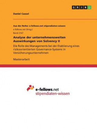 Libro Analyse der unternehmensweiten Auswirkungen von Solvency II Daniel Cassel