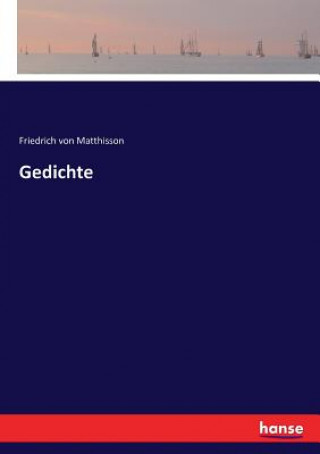 Kniha Gedichte Friedrich von Matthisson