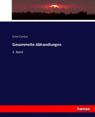 Book Gesammelte Abhandlungen Ernst Curtius