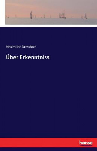 Książka UEber Erkenntniss Maximilian Drossbach