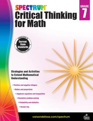 Carte Spectrum Critical Thinking for Math, Grade 7 Spectrum