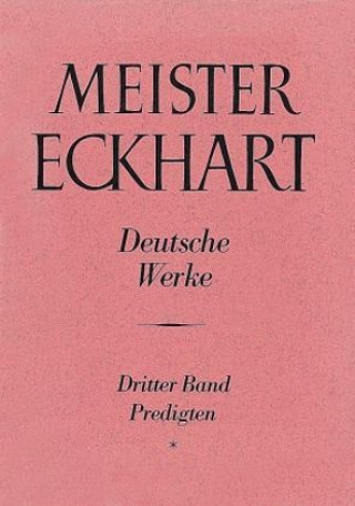 Livre Meister Eckhart. Deutsche Werke Band 3: Predigten Josef Quint