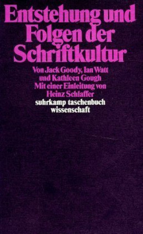 Carte Entstehung und Folgen der Schriftkultur Jack Goody