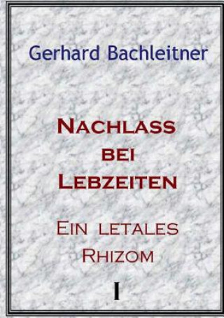 Könyv Nachlass bei Lebzeiten Gerhard Bachleitner