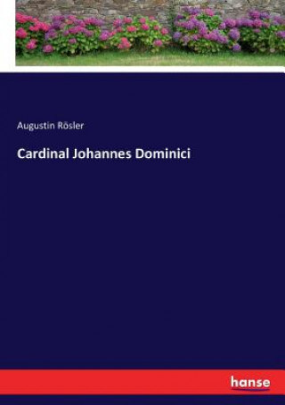 Kniha Cardinal Johannes Dominici AUGUSTIN R SLER