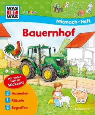 Carte WAS IST WAS Junior Mitmach-Heft Bauernhof Silke Voigt