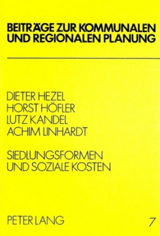 Könyv Siedlungsformen und soziale Kosten Dieter Hezel