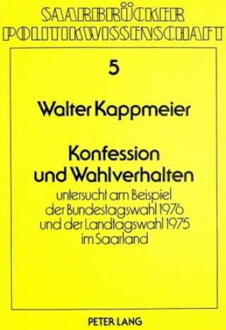 Book Konfession und Wahlverhalten Walter Kappmeier