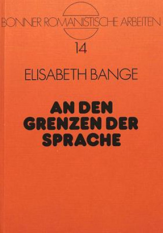 Kniha Grenzen der Sprache Elisabeth Bange