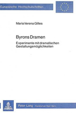 Книга Byrons Dramen Maria Verena Gilles