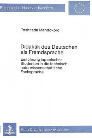 Carte Didaktik des Deutschen als Fremdsprache Toshitada Mandokoro
