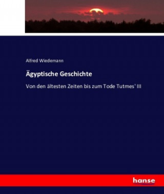 Книга Ägyptische Geschichte Alfred Wiedemann