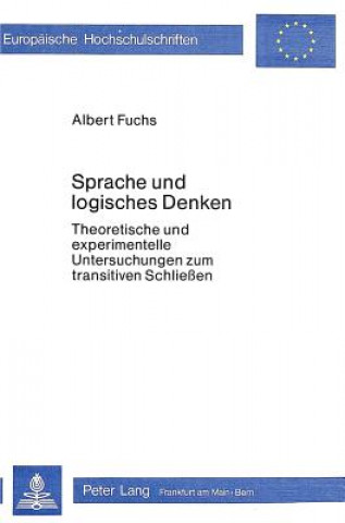 Kniha Sprache und logisches Denken Albert Fuchs
