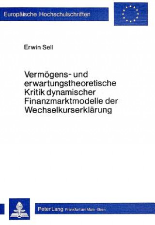 Carte Vermoegens- und erwartungstheoretische Kritik dynamischer Finanzmarktmodelle der Wechselkurserklaerung Erwin Sell