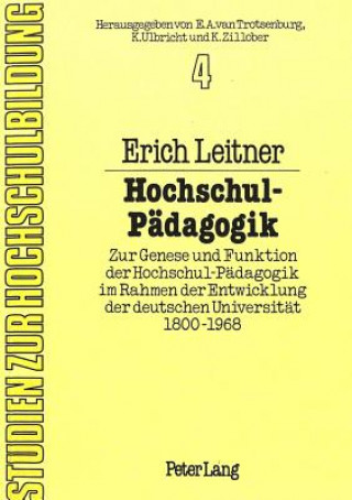 Kniha Hochschul-Paedagogik Erich Leitner