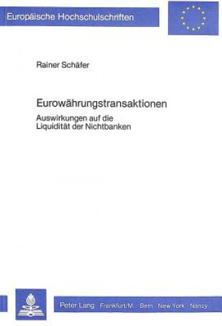 Kniha Eurowaehrungstransaktionen Rainer Schäfer
