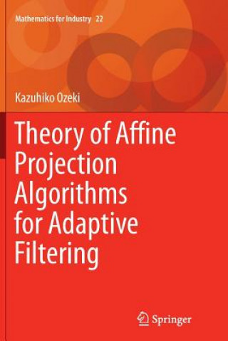 Könyv Theory of Affine Projection Algorithms for Adaptive Filtering Kazuhiko Ozeki