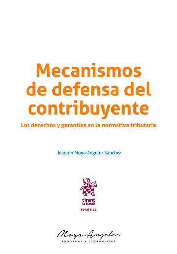 Kniha Mecanismos de Defensa del Contribuyente 