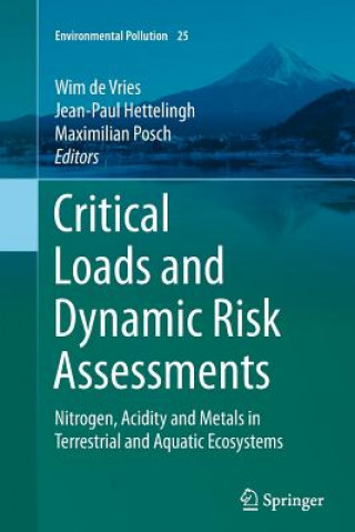 Könyv Critical Loads and Dynamic Risk Assessments Wim De Vries