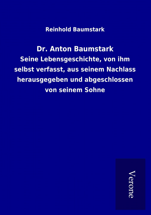 Knjiga Dr. Anton Baumstark Reinhold Baumstark