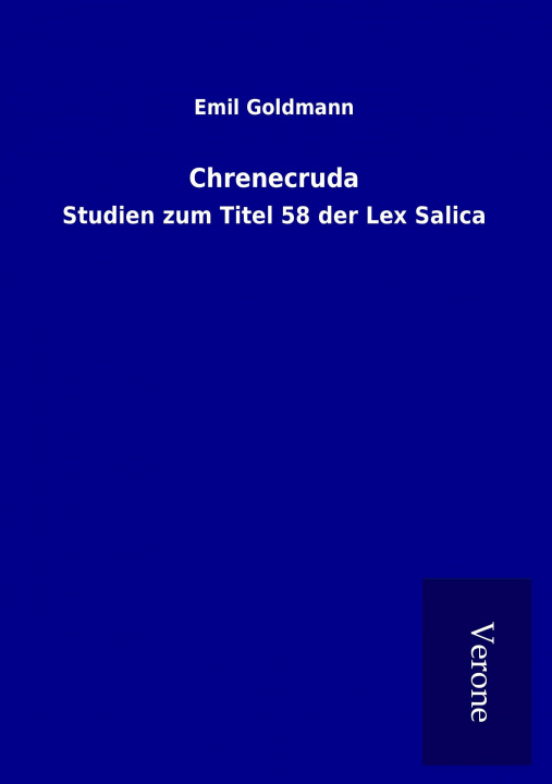 Książka Chrenecruda Emil Goldmann