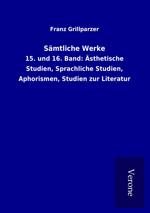 Buch Sämtliche Werke Franz Grillparzer