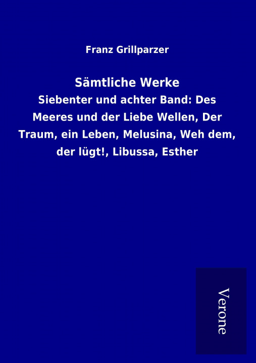 Buch Sämtliche Werke Franz Grillparzer