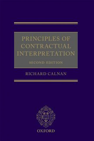 Kniha Principles of Contractual Interpretation Richard Calnan