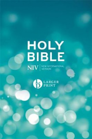 Book NIV Larger Print Blue Hardback Bible New International Version