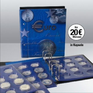 Joc / Jucărie 20-Euromünzen-Sammelalbum Topset, inkl. 2 Einssteckblättern für 20-Euro-Münzen in Kapseln 