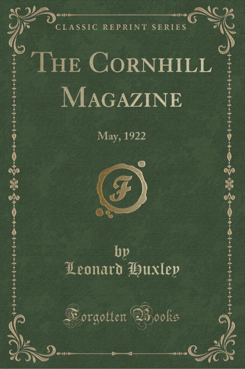 Carte The Cornhill Magazine Leonard Huxley
