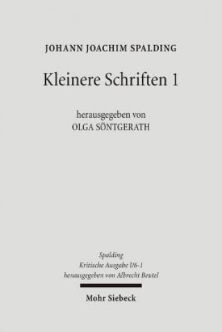 Książka Kritische Ausgabe Johann J. Spalding