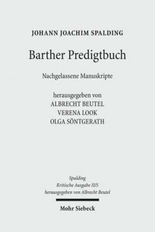 Boek Kritische Ausgabe Johann J. Spalding